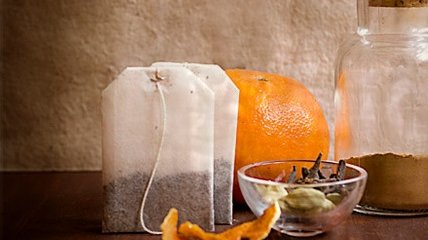 Filter vrećice za čaj od mandarine.