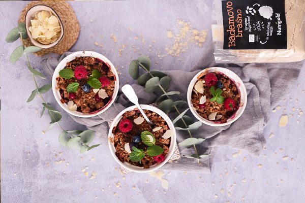 Nutrigold bademovo brašno i bezglutenski crumble