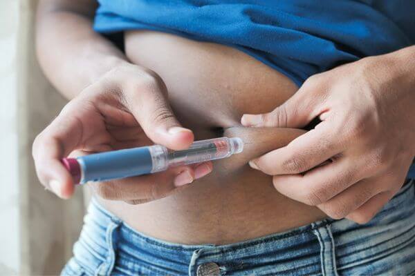 ubrizgavanje inzulina kod dijabetesa tipa 1