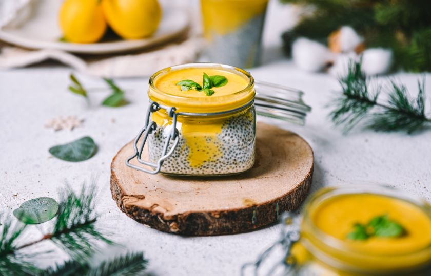 Chia puding s kremom od limuna