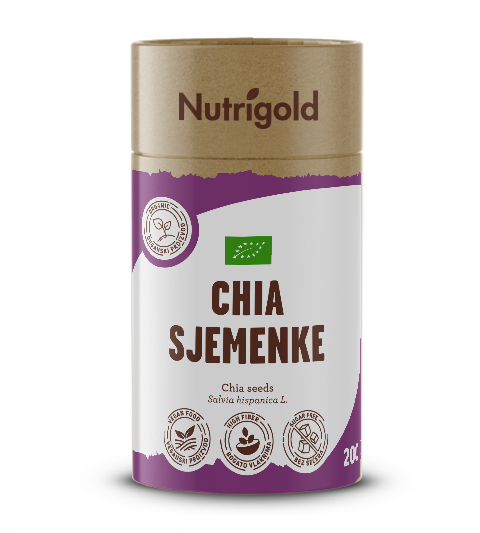 Nutrigold chia sjemenke u kartonskoj ambalaži