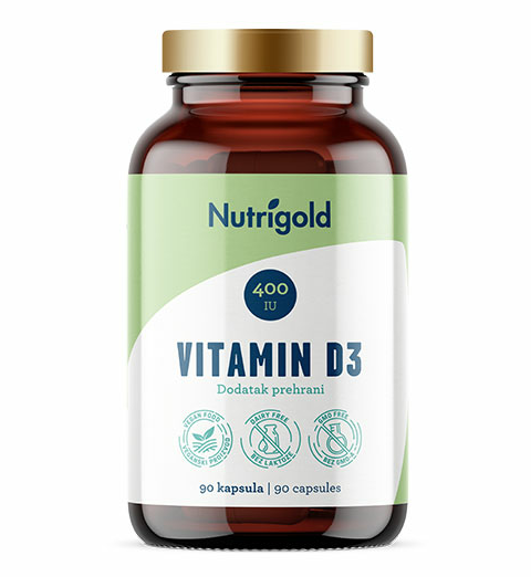Nutrigold vitamin d3 dodatak prehrani 90 kapsula