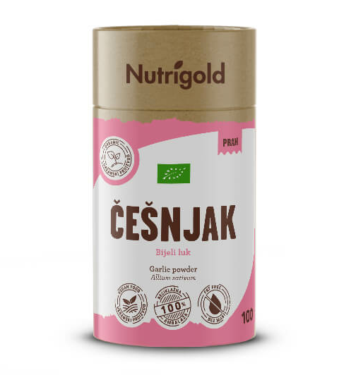 Nutrigold organski češnjak u prahu u pakiranju od 100g 