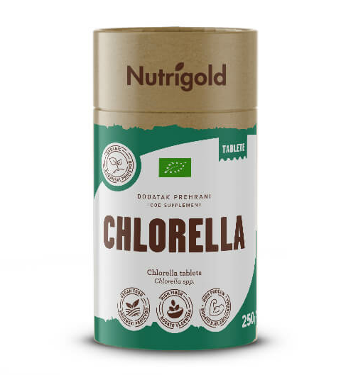 Nutrigold organske Chlorella tablete u pakiranju 250g 
