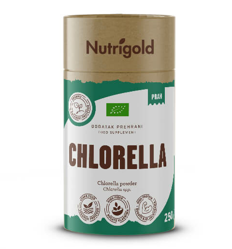 Nutrigold Organski Chlorella prah u pakiranju od 250g 