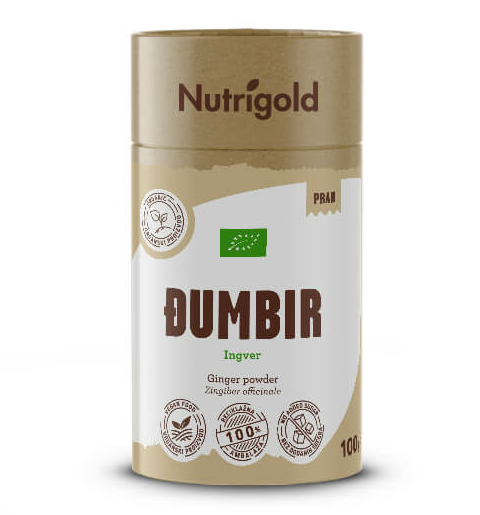 Nutrigold organski Đumbir u prahu u pakiranju od 100g 