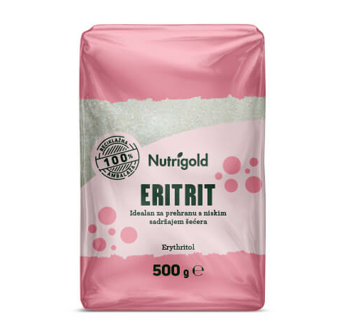 Nutrigold Eritrit prirodni zaslađivač Bez kalorija u pakiranju od 500g 