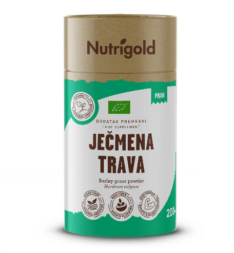  Nutrigold organska ječmena trava u prahu u pakiranju od 200g