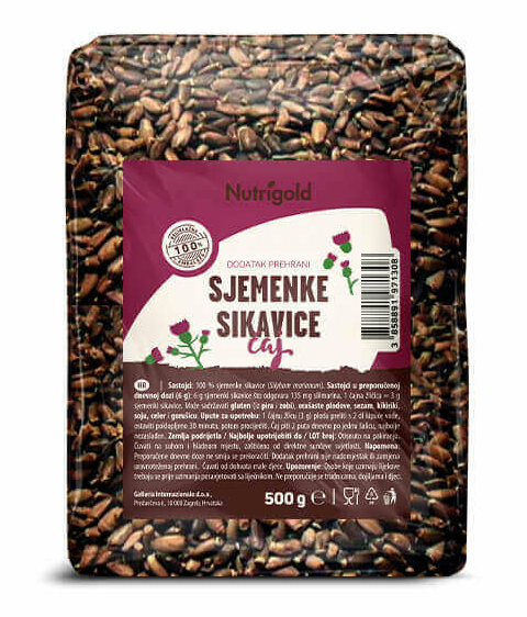 Nutrigold sjemenke sikavice u pakiranju od 500g 