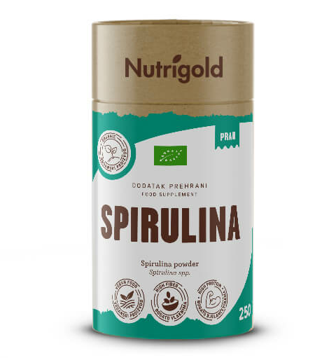 Nutrigold organska spirulina u prahu u pakiranju od 250g 
