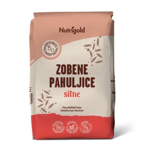  Nutrigold Zobene pahuljice - Sitne u pakiranju 750g