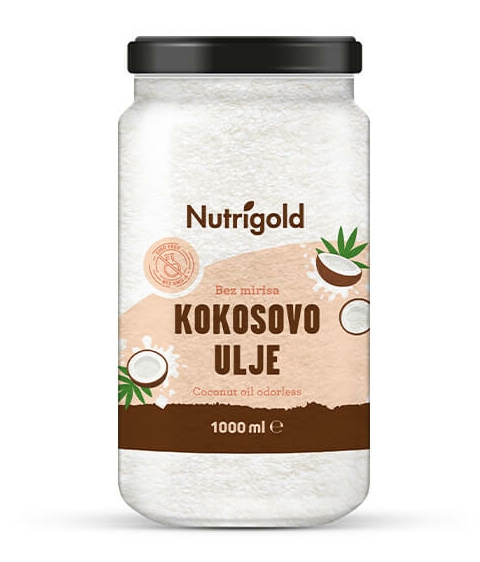 Nutrigold kokosovo ulje bez mirisa u staklenka od 1000ml 