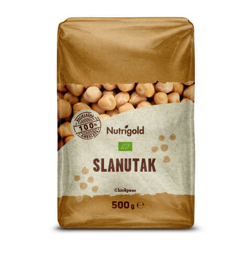 Nutrigold slanutak u  pakiranju od 500g 
