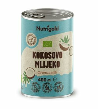 Nutrigold kokosovo mlijeko organsko u pakiranju od 400ml 