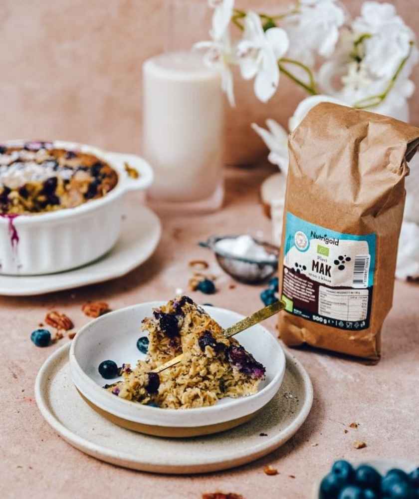 Recept za zdravi zobeni kolač s makom i borovnicama bez dodanog šećera