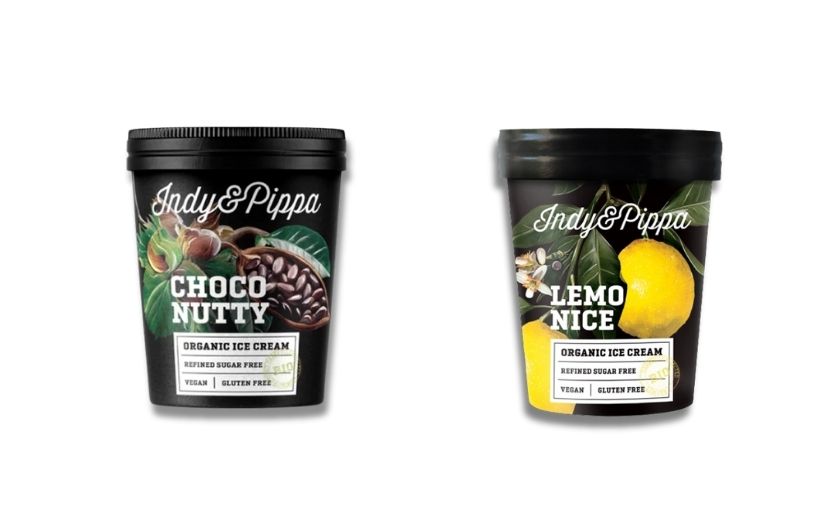 Indy & Pippa organski sladoledi u pakranju od 450ml  Choco Nutty i Lemonice 