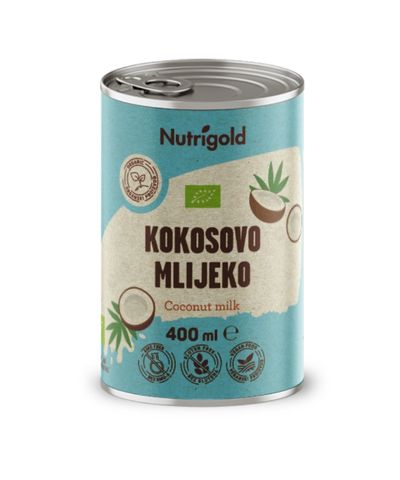  Nutrigold organsko kokosovo mlijeko u pakiranju od 400ml