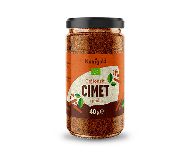 Nutrigold Cimet Ceylon Staklenka Organski u pakiranju od 40g 