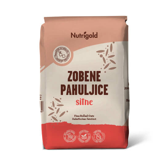  Nutrigold Zobene pahuljice - Sitne u pakiranju od 750g