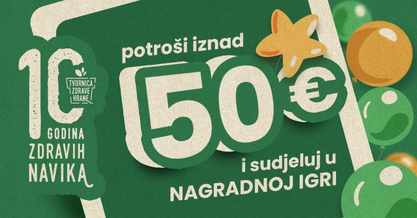Nagradna igra povodom Tvornice Zdrave Hrane 