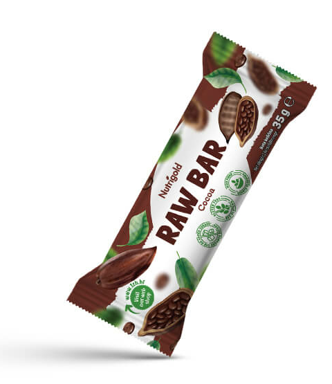 Raw bar Cocoa – 35g Nutrigold