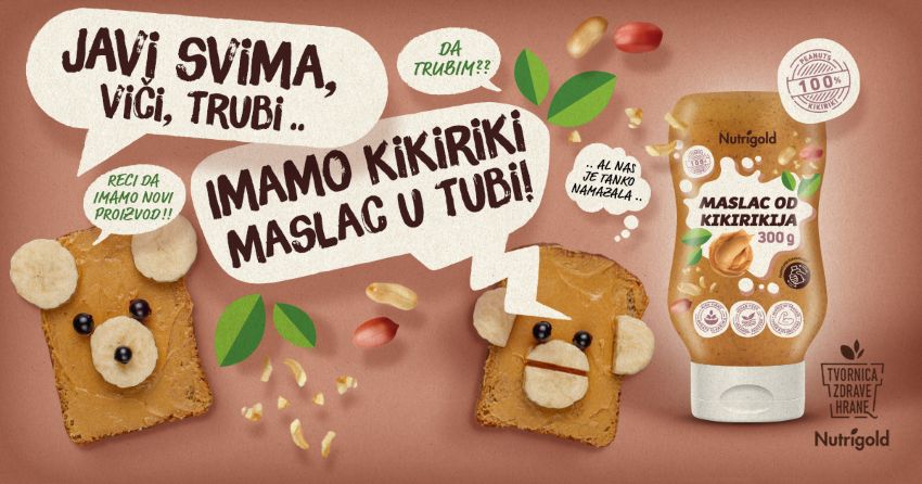 Nutrigold kikiriki maslac u tubi squueze