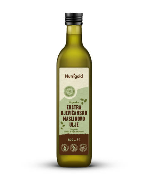Nutrigold organsko ekstra djevičansko maslinovo ulje u boci od 500ml 