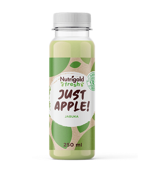 Nutrigold Fresh Hladno prešani sok od jabuke u boci od 250 ml