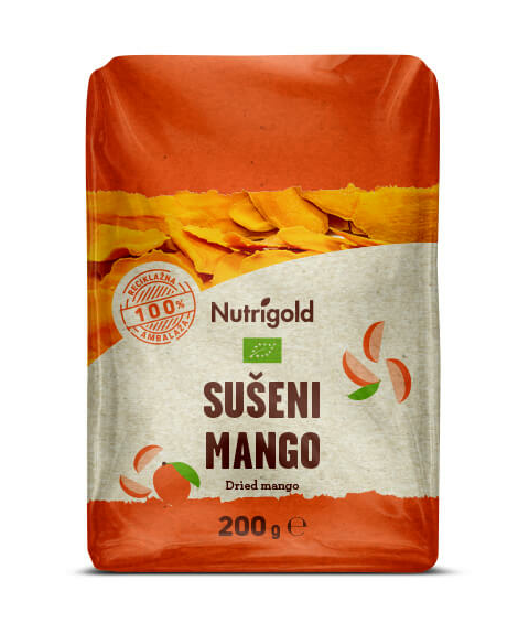 Sušeni mango - Organski 200g Nutrigold Suho i konzervirano voće