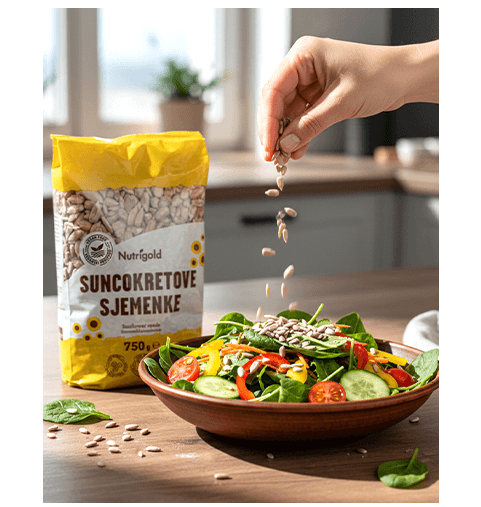 Sjemenke suncokreta za čas postaju dio uranoteženog obroka. 