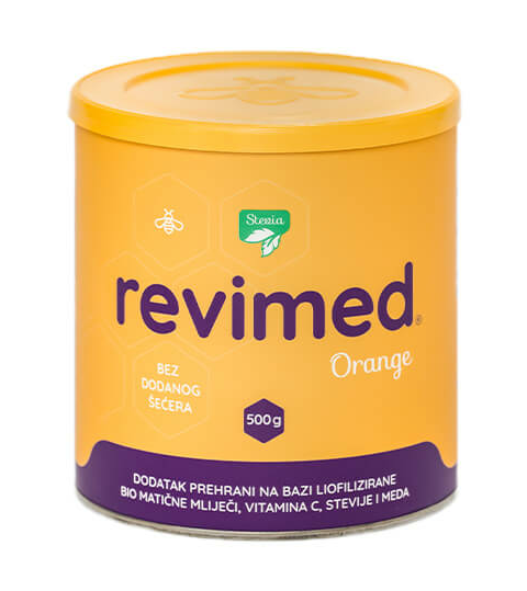 Revimed - Liofilizirana Bio matična mliječ Stevia Orange - 500g