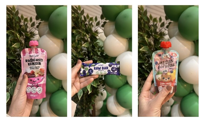 Nutrigold proizvodi na otvorenju trgovine tvornice Zdrave Hrane u Sloveniji