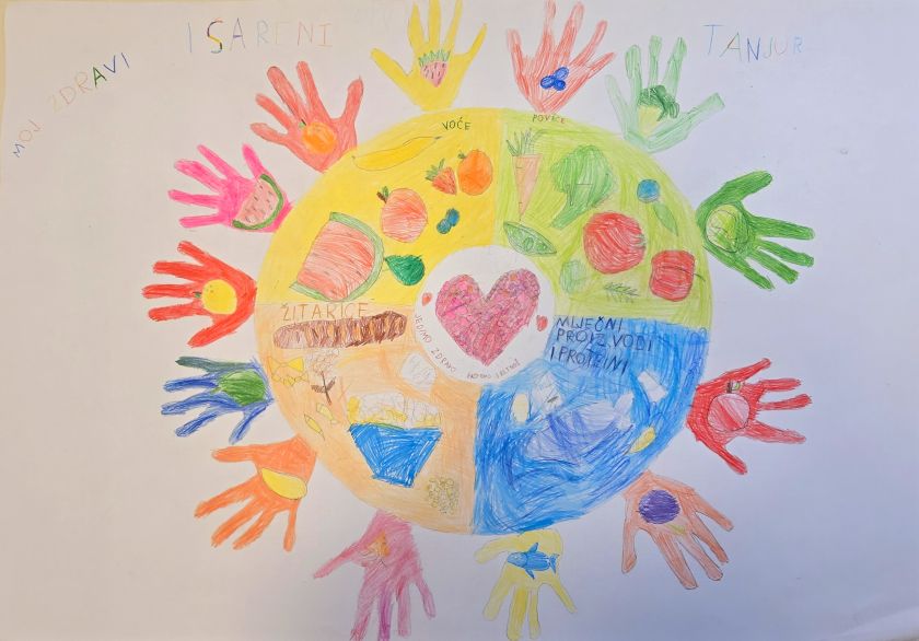 Pobjednički rad kreativnog natječaja 'Moj zdravi i šareni tanjur'