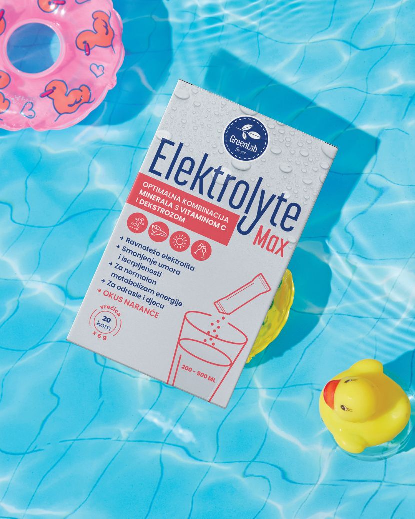 Napitak s elektrolitima i vitaminom C Elektrolyte max - 20x6g Green lab