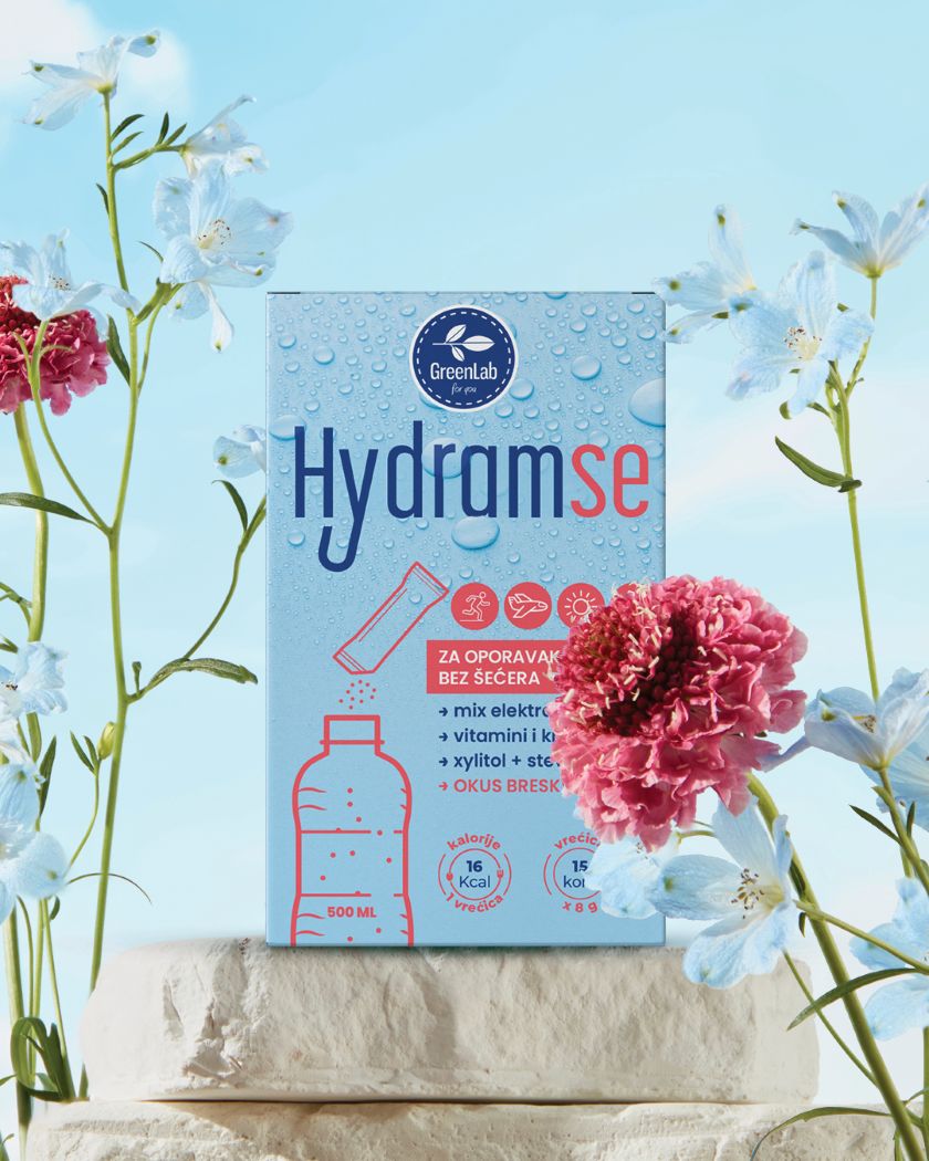 Napitak za oporavak i energiju Hydram se - 15x8g Green lab
