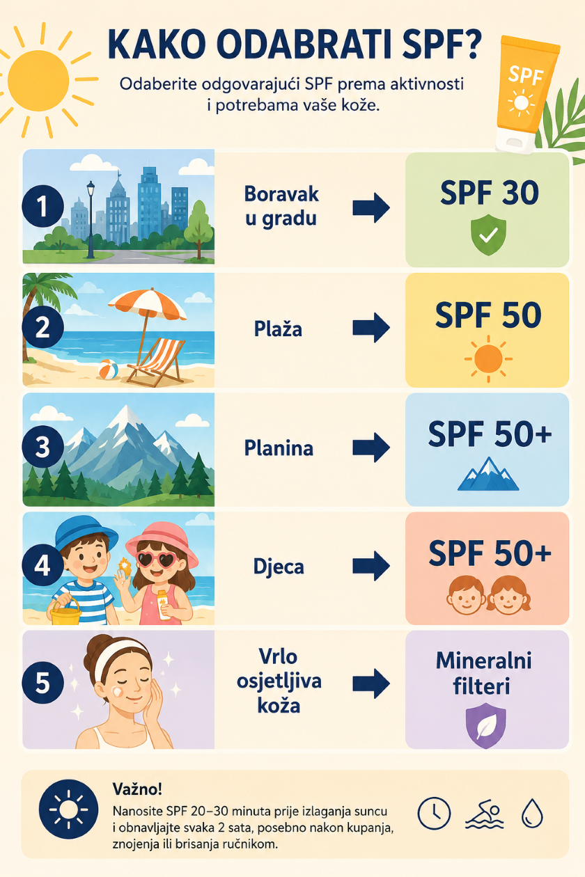 Kako odabrati najbolju zaštitu kože od sunca