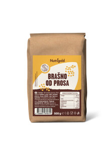 Nutrigold brašno od prosa u smeđoj ambalaži od 500 grama