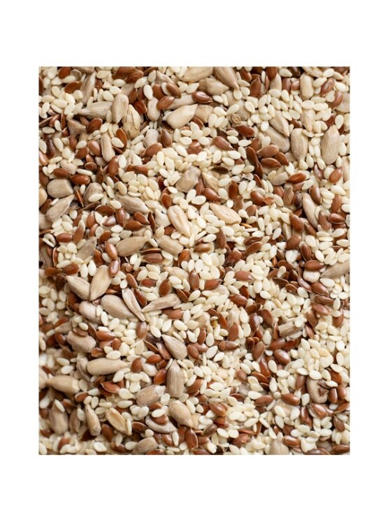 Nutrigold mješavina sjemenki dolazi u prozirnom pakiranju od 750g
