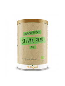 Nutrigold organski Stevia prah dolazi u kartonskom pakiranju od 150g.