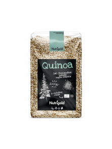 Nutrigold bijela quinoa/kvinoja royal u plastičnoj prozirnoj ambalaži od 1000 grama.