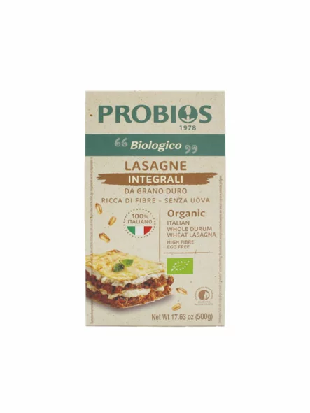 Lazanje od integralne durum pšenice Bio 500g Probios
