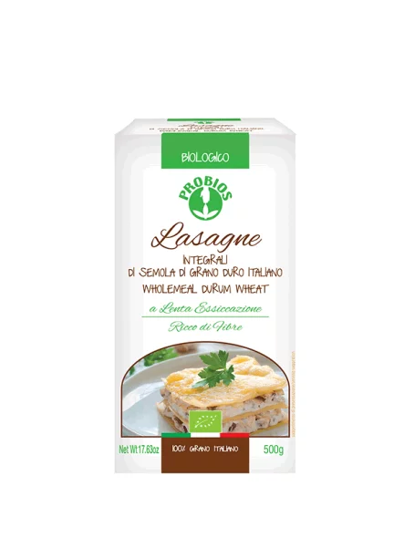 Lazanje od integralne durum pšenice Bio 500g Probios