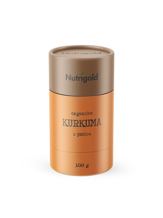 Kurkuma u prahu dolazi u kartonskom pakiranju od 100g.