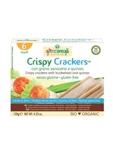 Hrskavi krekeri s heljdom i kvinojom Bez glutena - Bio 120g Probios