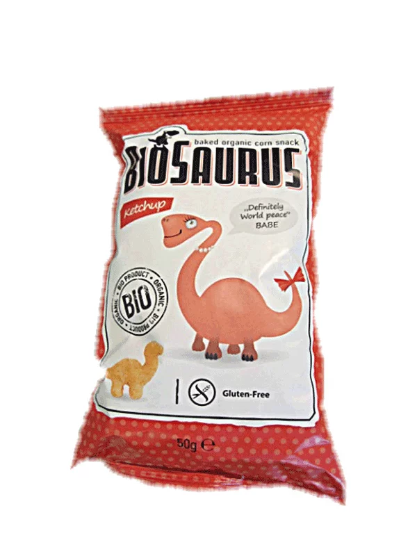 Biosaurus kukuruzni flips - Ketchup 50g Organski - Bez glutena