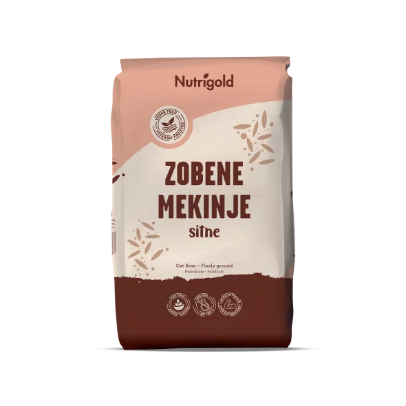 Nutrigold zobene mekinje - posije u papirnatoj ambalaži od 1000g