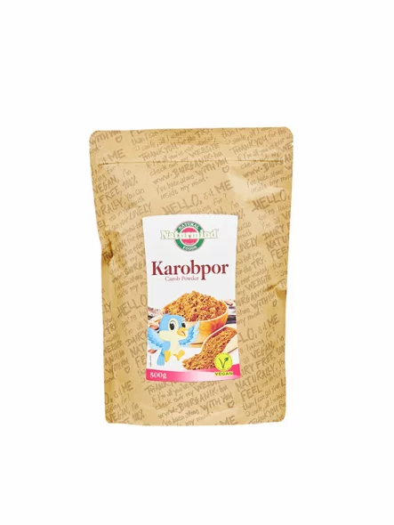 Rogač u prahu Tamni u pakiranju od 500g Naturmind