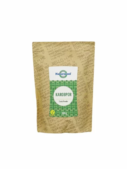 Rogač u prahu Tamni u pakiranju od 500g Naturmind