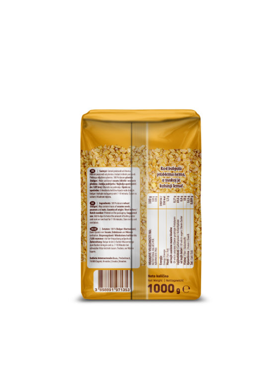 Nutrigold Bulgur u prozirnoj ambalaži od 1 kg