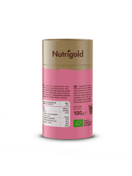 Nutrigold organski češnjak u prahu u tubastoj ambalaži od 100g